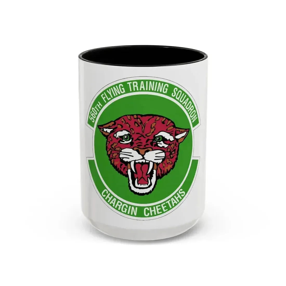 560 Flying Training Squadron AETC (U.S. Air Force) Accent Coffee Mug 15oz Black - Go Mug Yourself