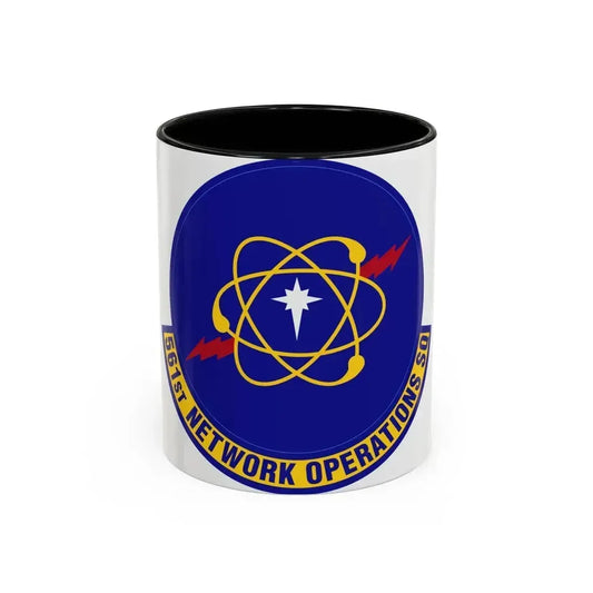 561 Network Operations Squadron ACC (U.S. Air Force) Accent Coffee Mug 11oz Black - Go Mug Yourself