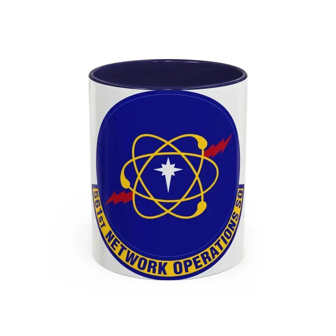 561 Network Operations Squadron ACC (U.S. Air Force) Accent Coffee Mug 11oz Navy - Go Mug Yourself