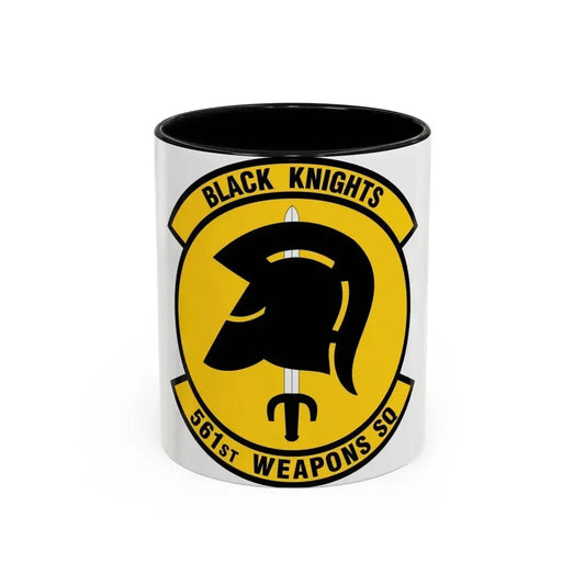 561 Weapons Squadron ACC (U.S. Air Force) Accent Coffee Mug 11oz Black - Go Mug Yourself
