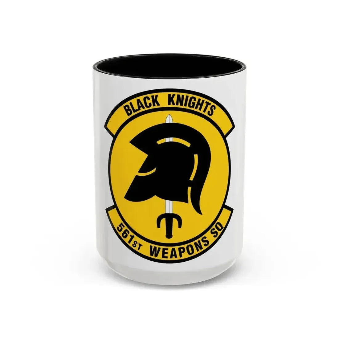 561 Weapons Squadron ACC (U.S. Air Force) Accent Coffee Mug 15oz Black - Go Mug Yourself