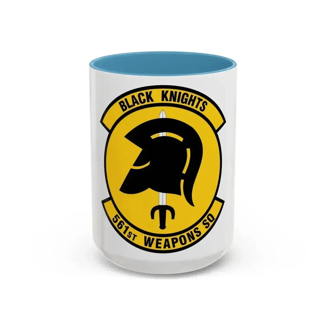 561 Weapons Squadron ACC (U.S. Air Force) Accent Coffee Mug 15oz Light Blue - Go Mug Yourself