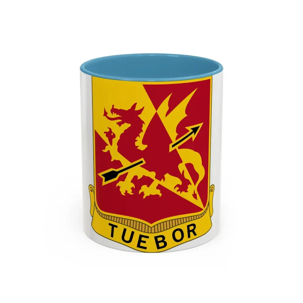 562nd Air Defense Artillery Regiment (U.S. Army) Accent Coffee Mug 11oz Light Blue - Go Mug Yourself
