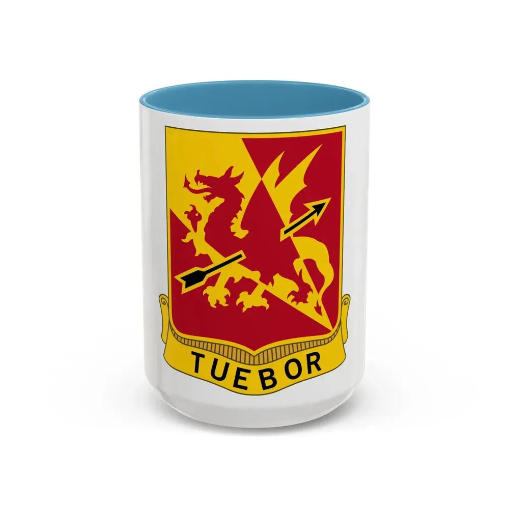562nd Air Defense Artillery Regiment (U.S. Army) Accent Coffee Mug 15oz Light Blue - Go Mug Yourself