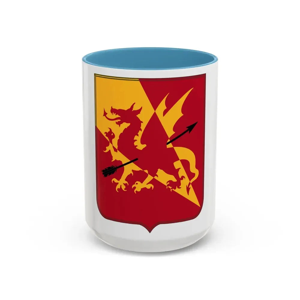562nd Air Defense Artillery Regiment v2 (U.S. Army) Accent Coffee Mug 15oz Light Blue - Go Mug Yourself