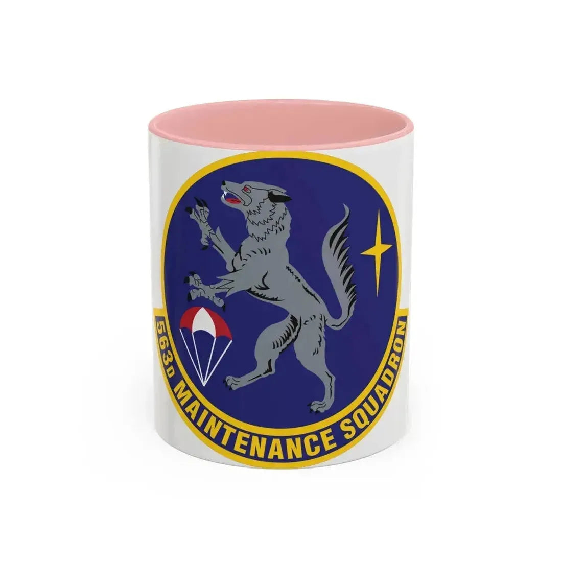 563d Maintenance Squadron (U.S. Air Force) Accent Coffee Mug 11oz Pink - Go Mug Yourself