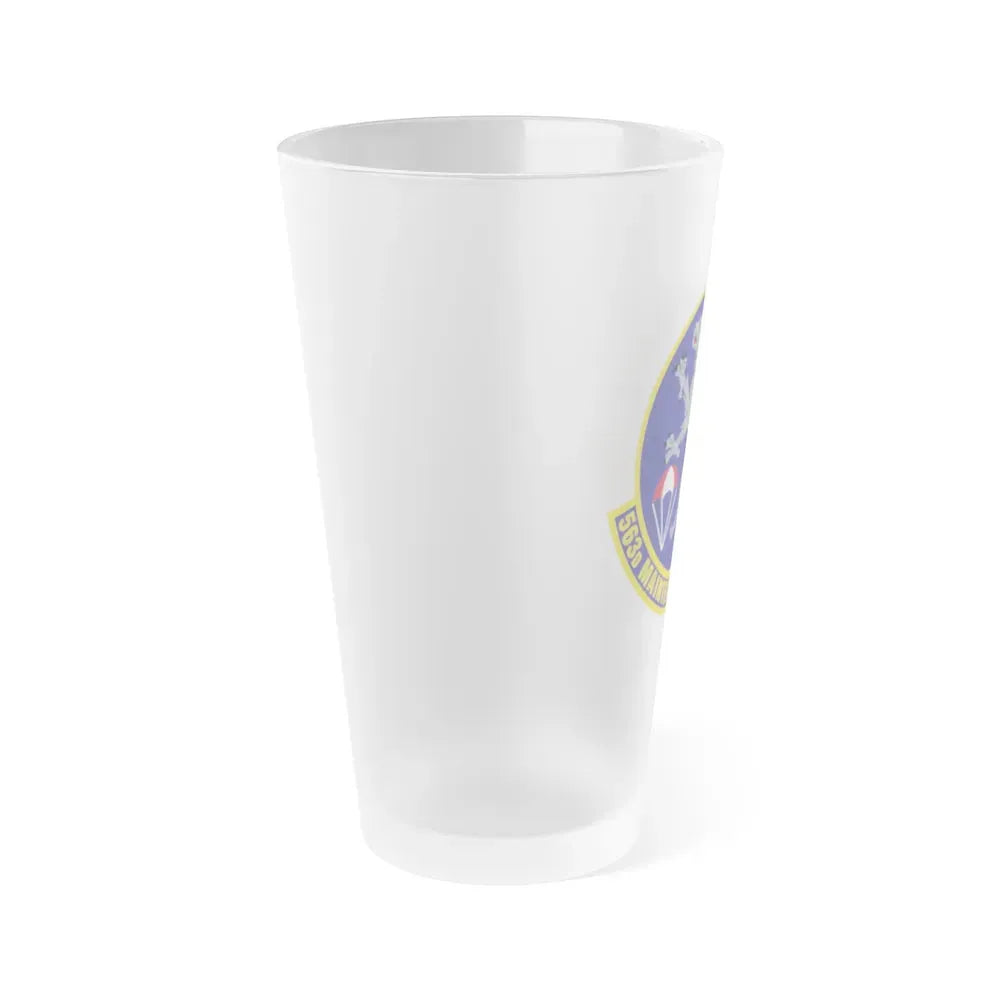 563d Maintenance Squadron (U.S. Air Force) Frosted Pint Glass 16oz - Go Mug Yourself