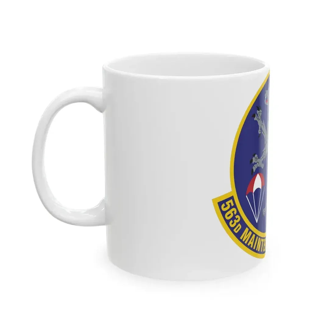 563d Maintenance Squadron (U.S. Air Force) White Coffee Mug - Go Mug Yourself