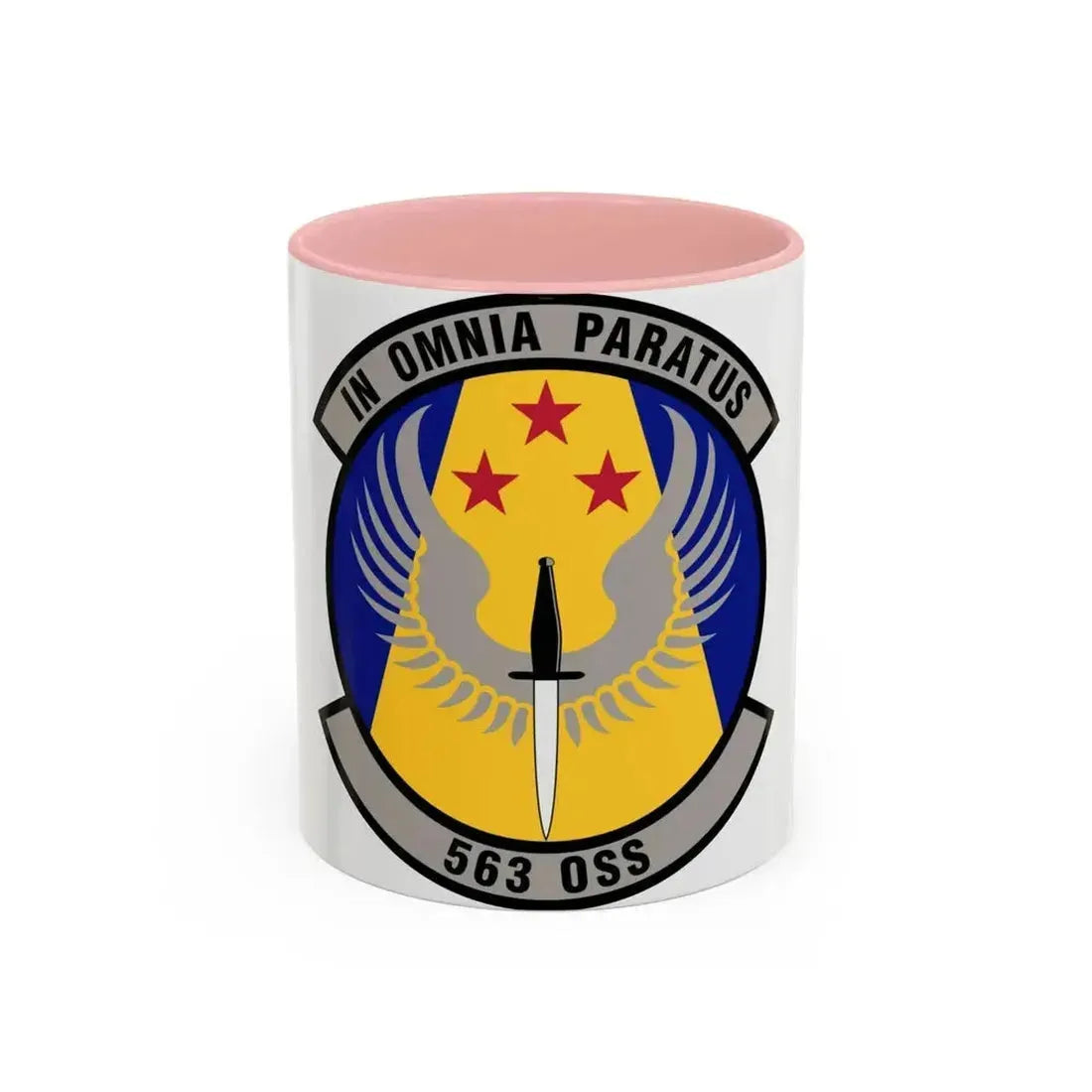 563d Operations Support Squadron (U.S. Air Force) Accent Coffee Mug 11oz Pink - Go Mug Yourself