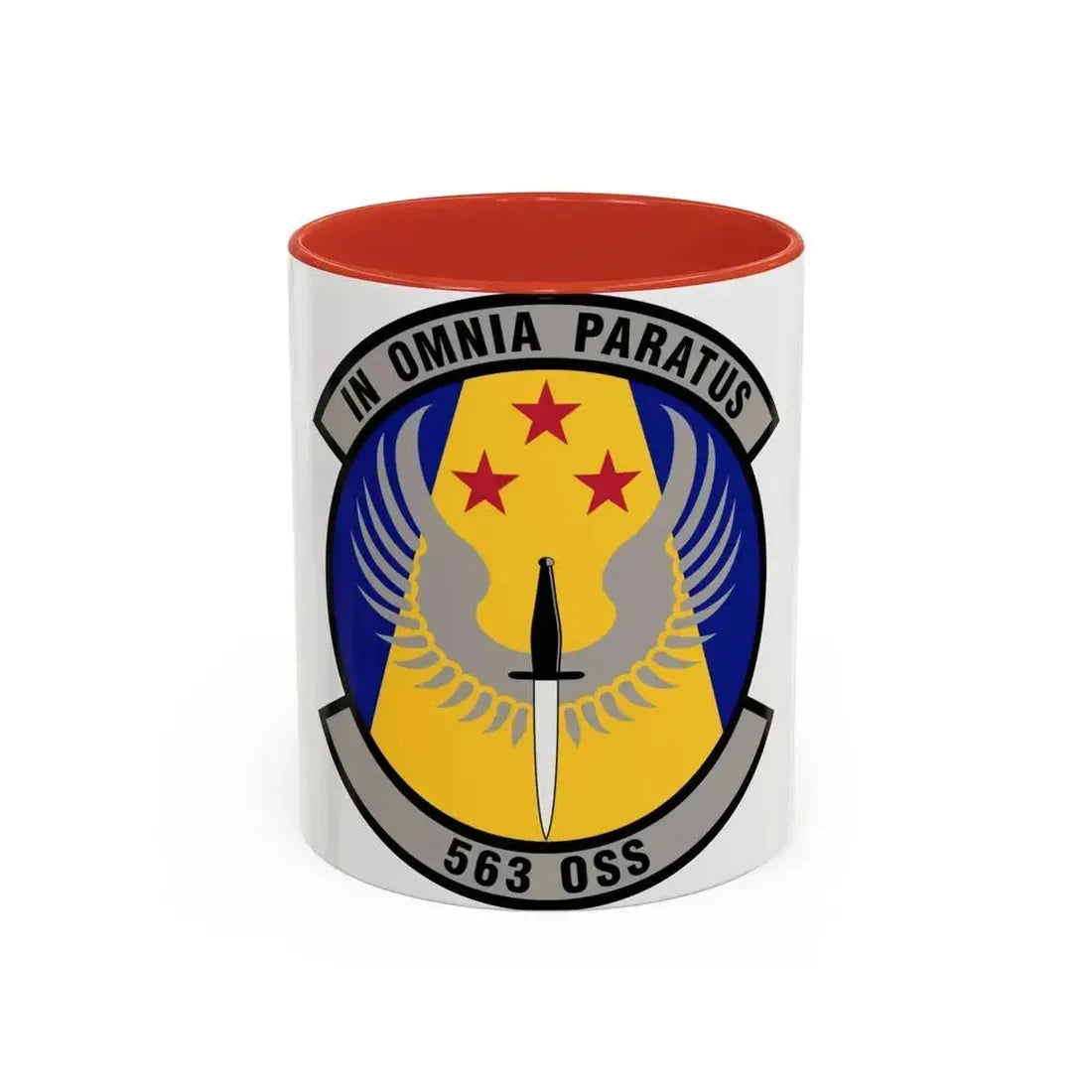 563d Operations Support Squadron (U.S. Air Force) Accent Coffee Mug 11oz Red - Go Mug Yourself