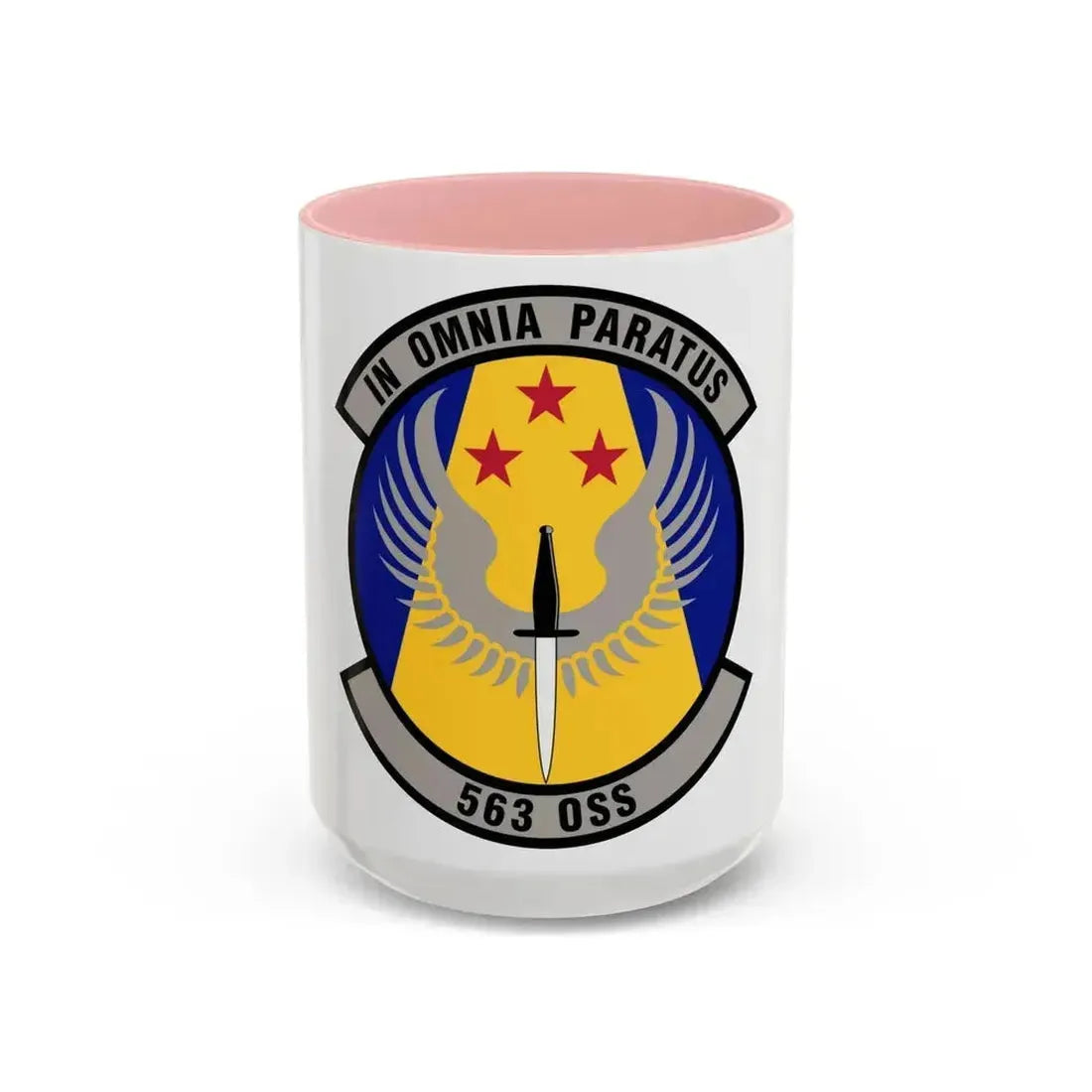563d Operations Support Squadron (U.S. Air Force) Accent Coffee Mug 15oz Pink - Go Mug Yourself