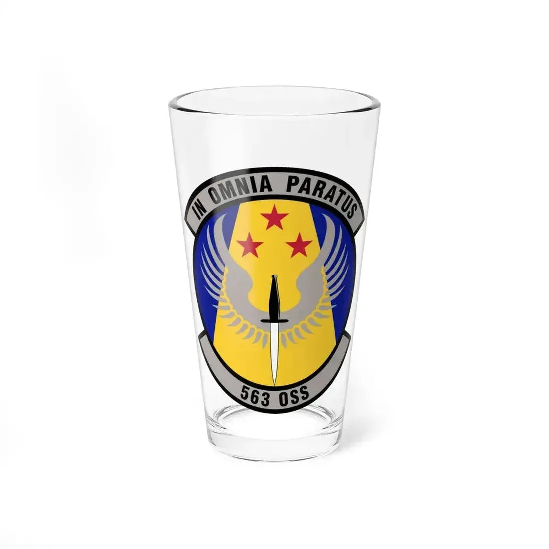 563d Operations Support Squadron (U.S. Air Force) Pint Glass 16oz 16oz - Go Mug Yourself