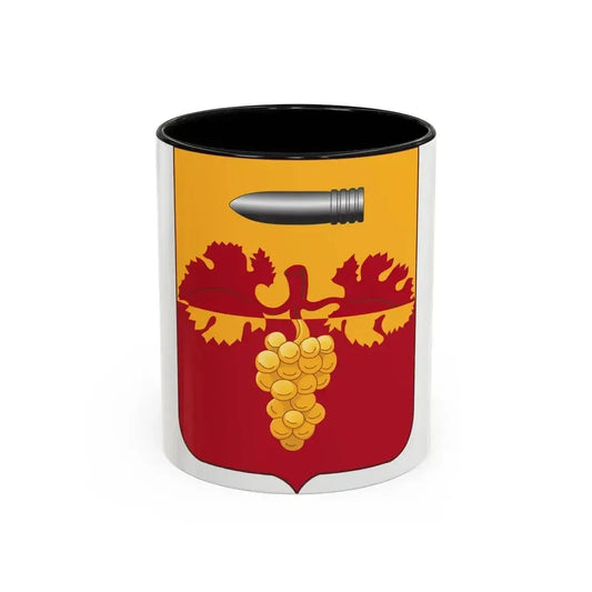 564th Field Artillery Battalion v2 (U.S. Army) Accent Coffee Mug 11oz Black - Go Mug Yourself