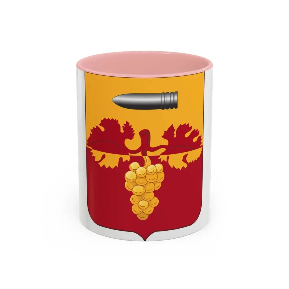 564th Field Artillery Battalion v2 (U.S. Army) Accent Coffee Mug 11oz Pink - Go Mug Yourself