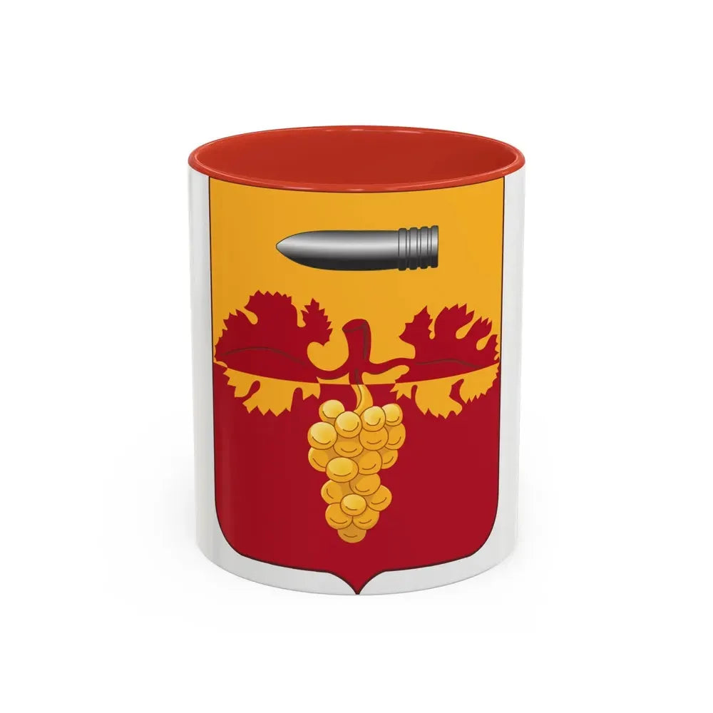 564th Field Artillery Battalion v2 (U.S. Army) Accent Coffee Mug 11oz Red - Go Mug Yourself