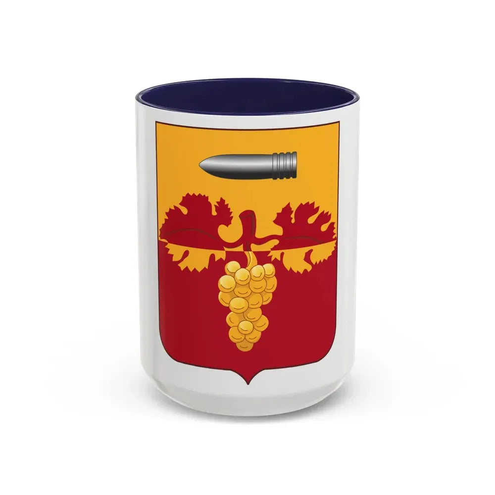 564th Field Artillery Battalion v2 (U.S. Army) Accent Coffee Mug 15oz Navy - Go Mug Yourself
