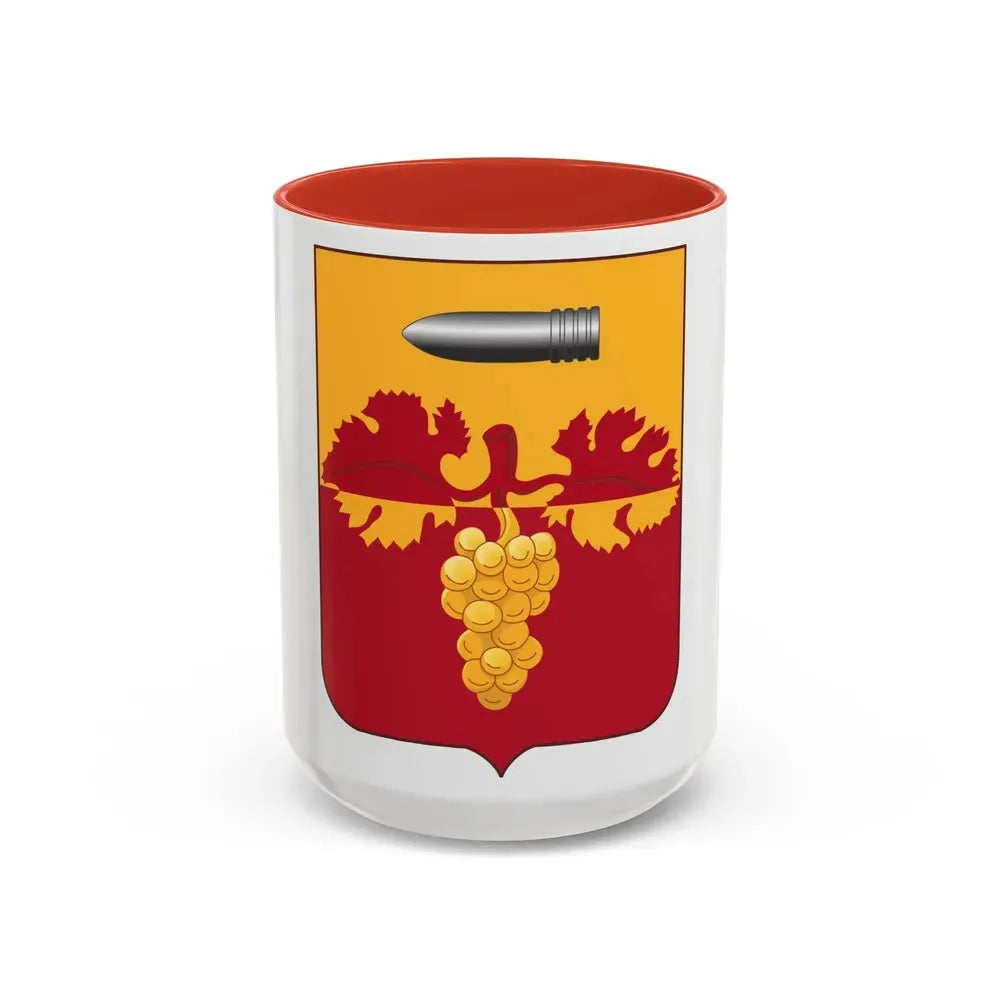 564th Field Artillery Battalion v2 (U.S. Army) Accent Coffee Mug 15oz Red - Go Mug Yourself