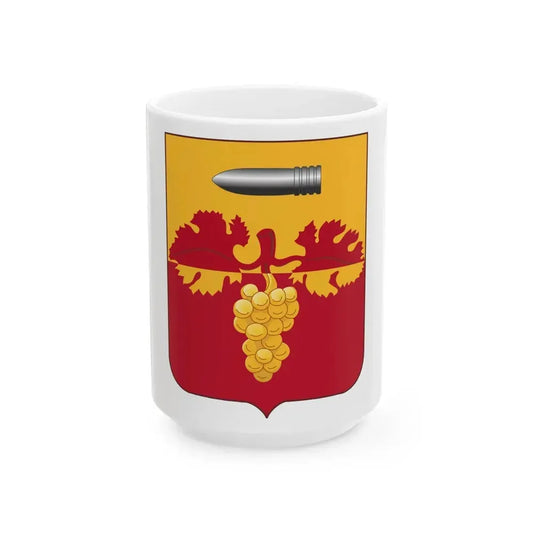 564th Field Artillery Battalion v2 (U.S. Army) White Coffee Mug 15oz - Go Mug Yourself