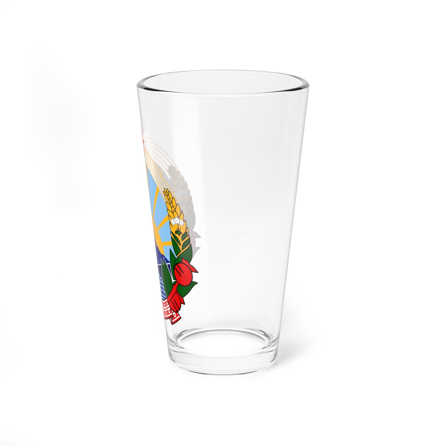 Emblem of Macedonia 1946-2009 (Yugoslavia) (Coat of Arms) Pint Glass 16oz