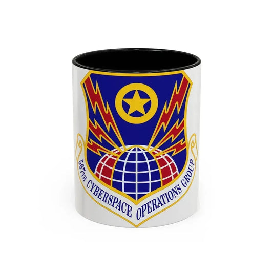 567 Cyberspace Operations Group ACC (U.S. Air Force) Accent Coffee Mug 11oz Black - Go Mug Yourself