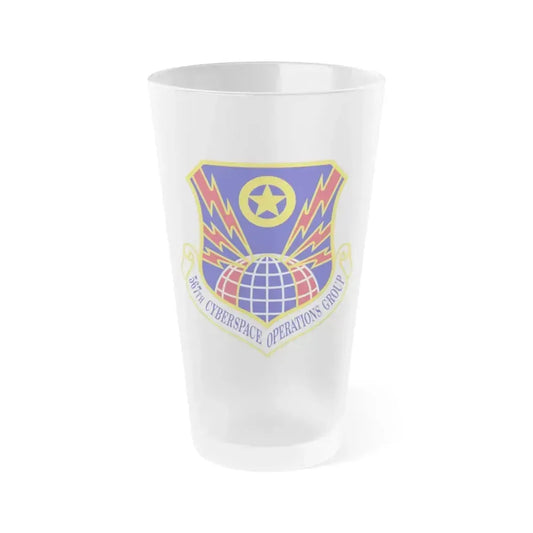 567 Cyberspace Operations Group ACC (U.S. Air Force) Frosted Pint Glass 16oz 16oz Frosted - Go Mug Yourself