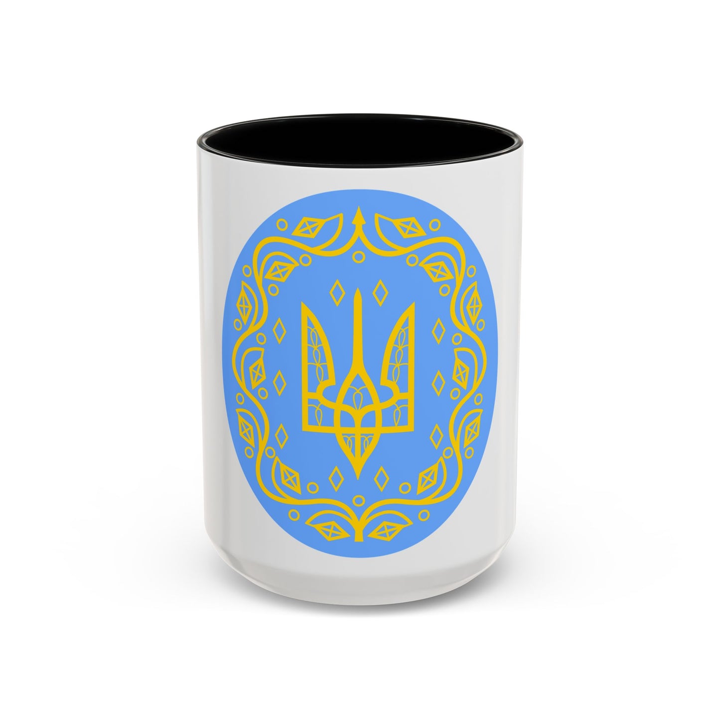Coat of arms of Ukrainian People's Republic 2 - Accent Coffee Mug