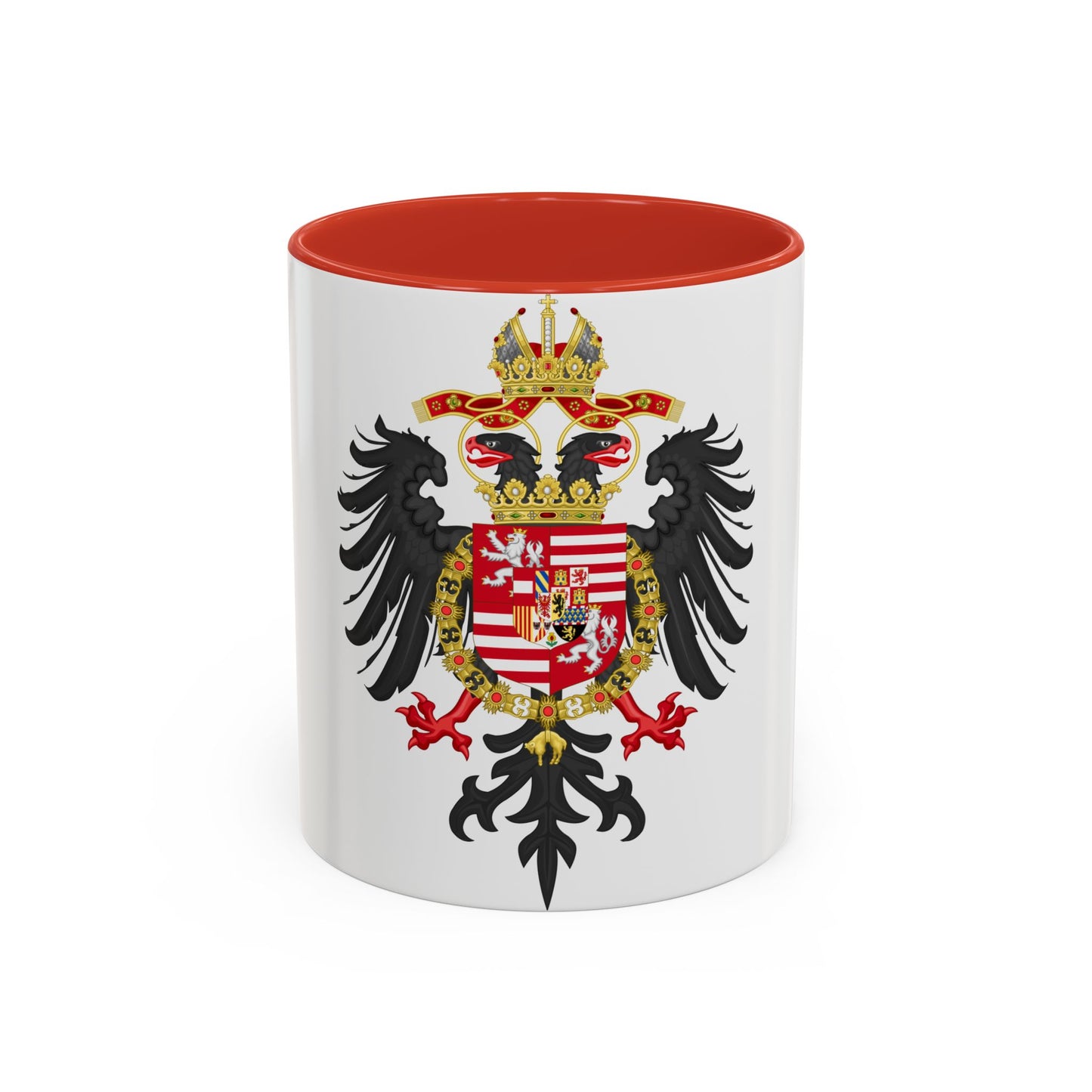 Greater Coat of Arms of Ferdinand I, Holy Roman Emperor - Accent Coffee Mug