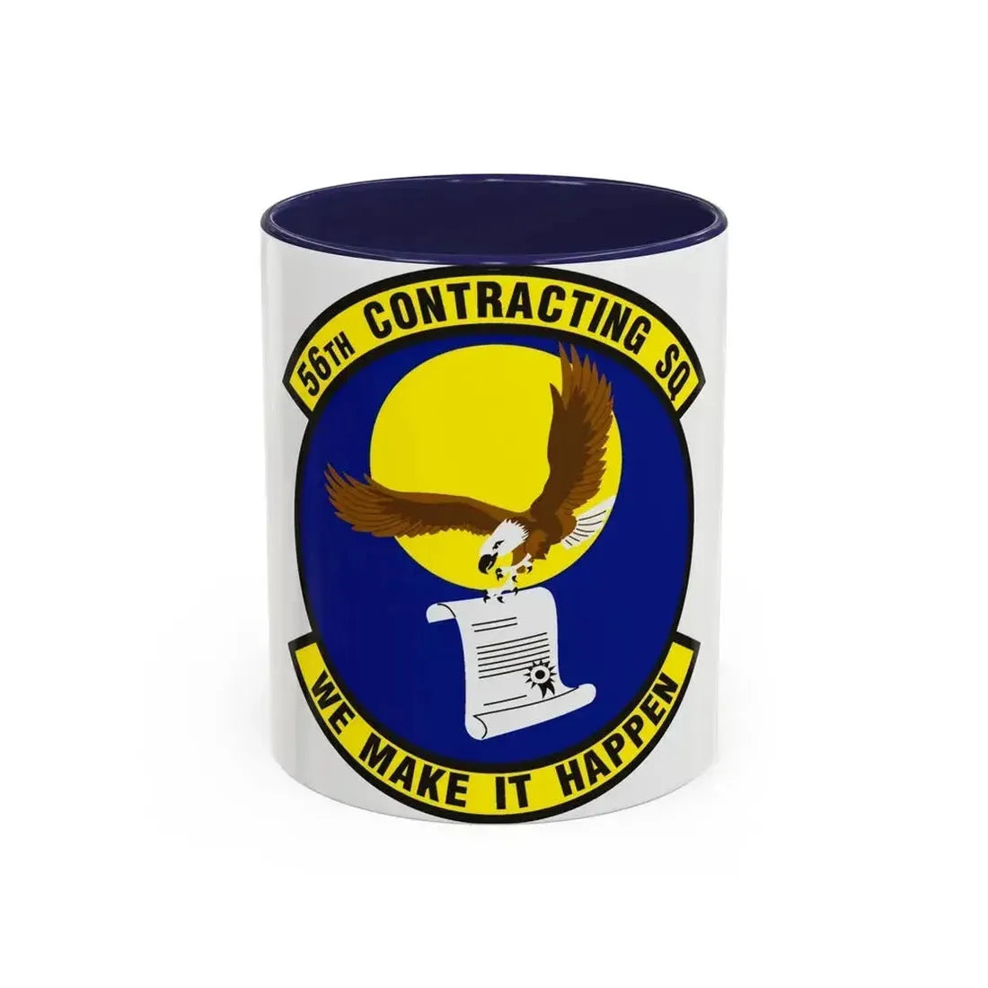 56th Contracting Squadron (U.S. Air Force) Accent Coffee Mug 11oz Navy - Go Mug Yourself