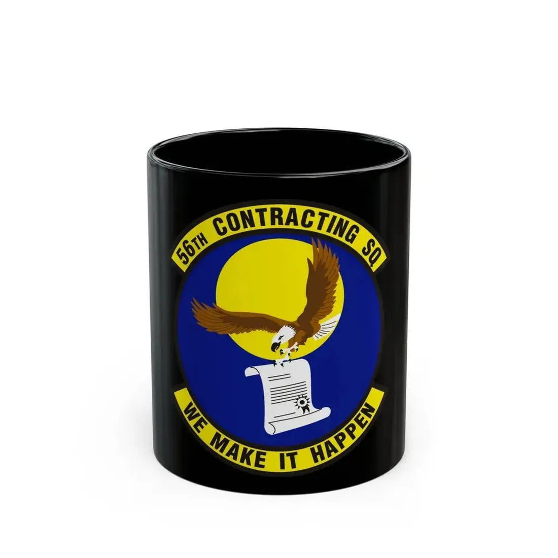 56th Contracting Squadron (U.S. Air Force) Black Coffee Mug 11oz - Go Mug Yourself