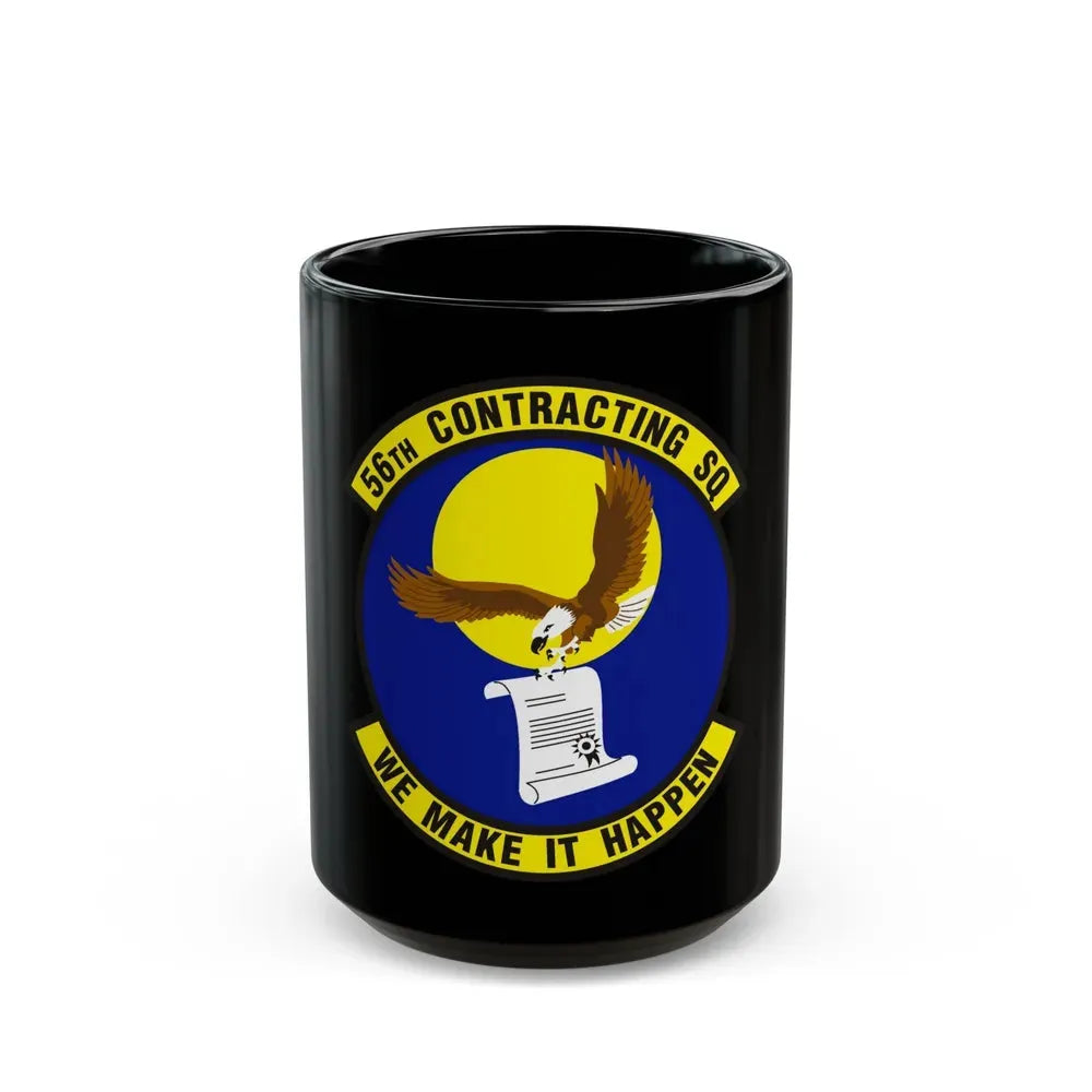 56th Contracting Squadron (U.S. Air Force) Black Coffee Mug 15oz - Go Mug Yourself