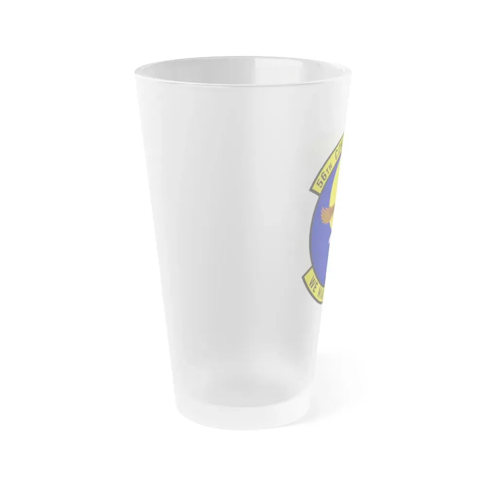 56th Contracting Squadron (U.S. Air Force) Frosted Pint Glass 16oz - Go Mug Yourself