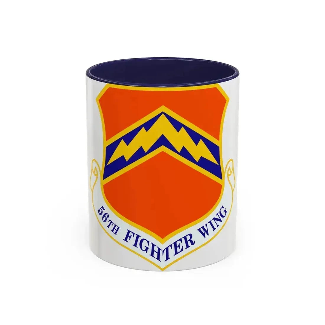 56th Fighter Wing (U.S. Air Force) Accent Coffee Mug 11oz Navy - Go Mug Yourself