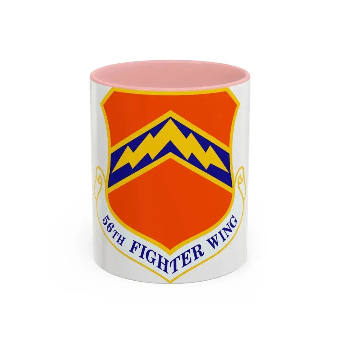 56th Fighter Wing (U.S. Air Force) Accent Coffee Mug 11oz Pink - Go Mug Yourself