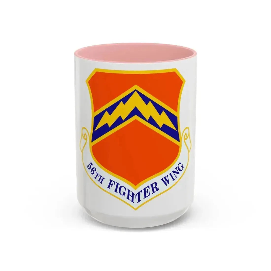 56th Fighter Wing (U.S. Air Force) Accent Coffee Mug 15oz Pink - Go Mug Yourself