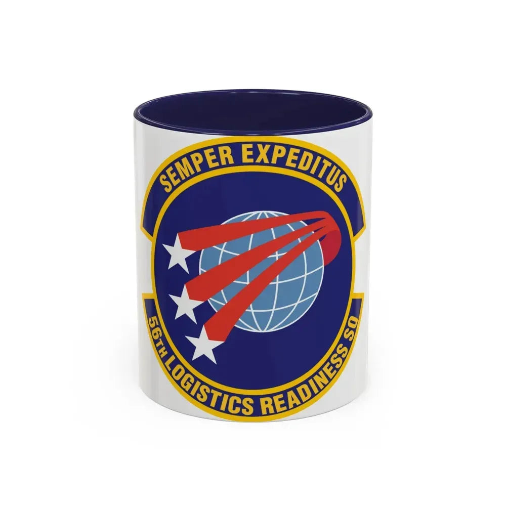 56th Logistics Readiness Squadron (U.S. Air Force) Accent Coffee Mug 11oz Navy - Go Mug Yourself