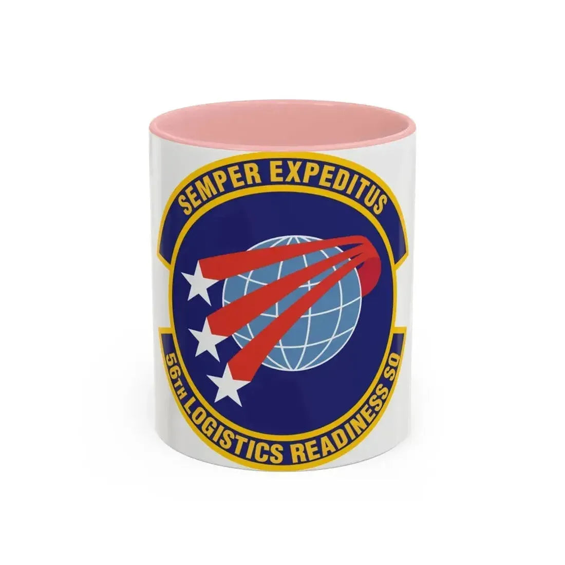 56th Logistics Readiness Squadron (U.S. Air Force) Accent Coffee Mug 11oz Pink - Go Mug Yourself