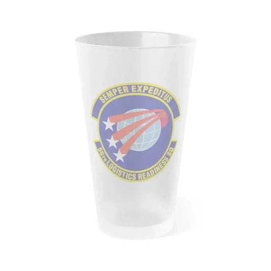 56th Logistics Readiness Squadron (U.S. Air Force) Frosted Pint Glass 16oz 16oz Frosted - Go Mug Yourself