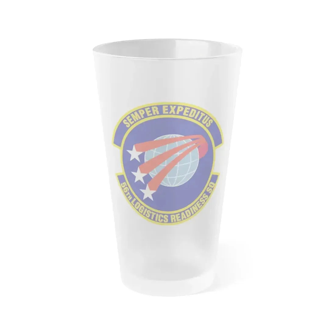 56th Logistics Readiness Squadron (U.S. Air Force) Frosted Pint Glass 16oz 16oz Frosted - Go Mug Yourself