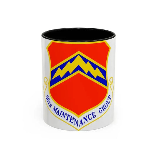 56th Maintenance Group (U.S. Air Force) Accent Coffee Mug 11oz Black - Go Mug Yourself