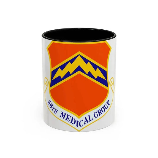 56th Medical Group (U.S. Air Force) Accent Coffee Mug 11oz Black - Go Mug Yourself