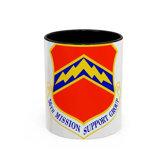 56th Mission Support Group (U.S. Air Force) Accent Coffee Mug 11oz Black - Go Mug Yourself