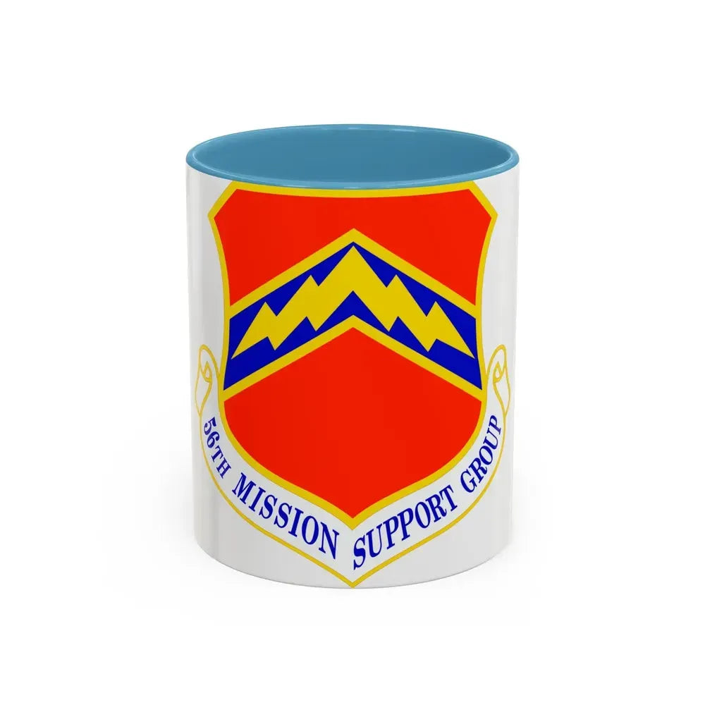 56th Mission Support Group (U.S. Air Force) Accent Coffee Mug 11oz Light Blue - Go Mug Yourself