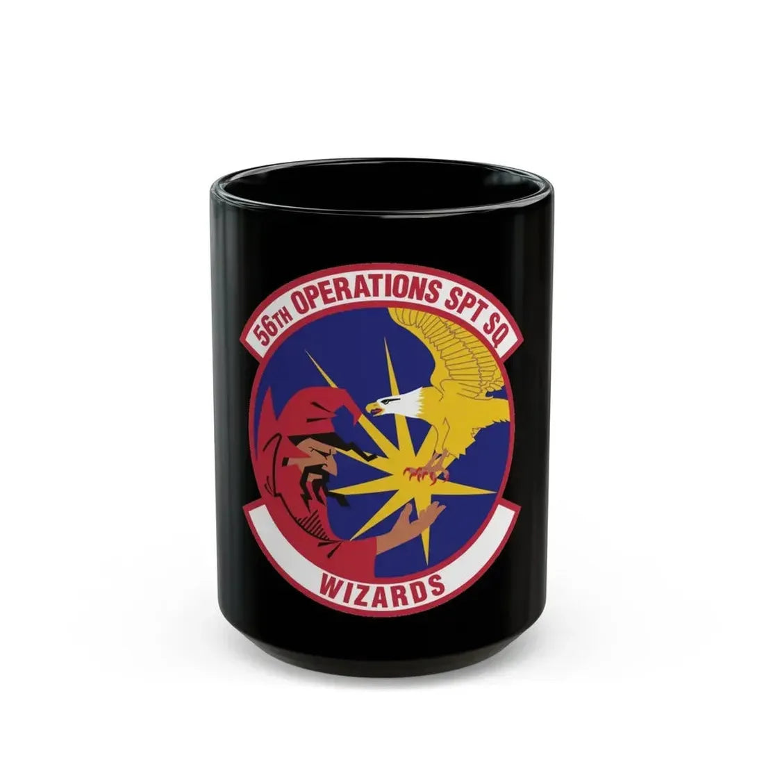56th Operations Support Squadron (U.S. Air Force) Black Coffee Mug 15oz - Go Mug Yourself