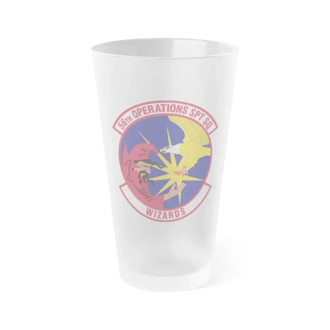 56th Operations Support Squadron (U.S. Air Force) Frosted Pint Glass 16oz 16oz Frosted - Go Mug Yourself
