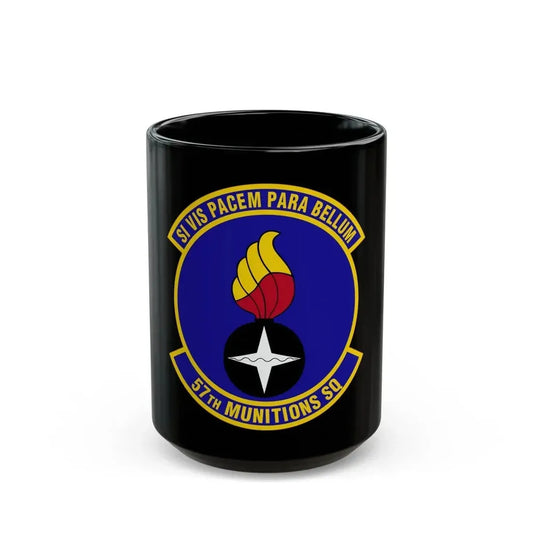 57 Munitions Sq ACC (U.S. Air Force) Black Coffee Mug 15oz - Go Mug Yourself
