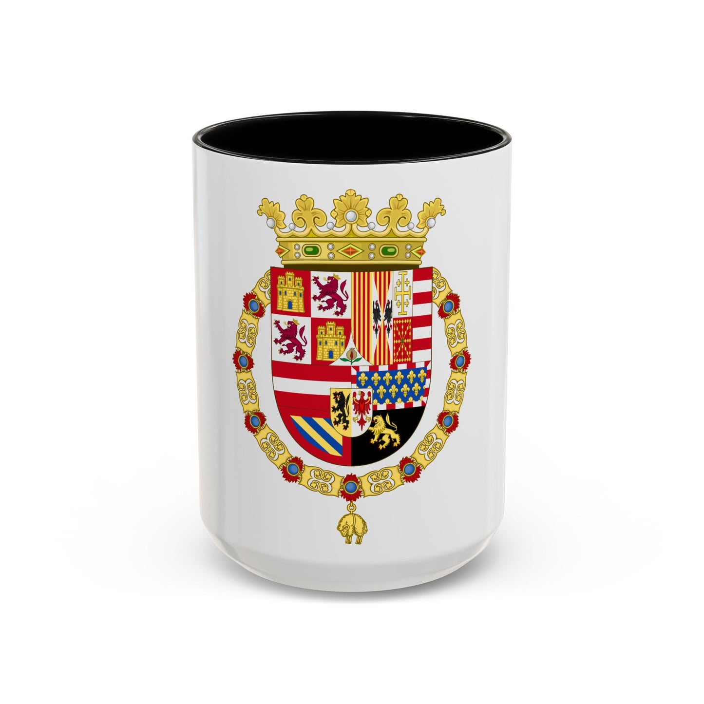 Coat of Arms of Philip II of Spain (1558-1580) - Accent Coffee Mug