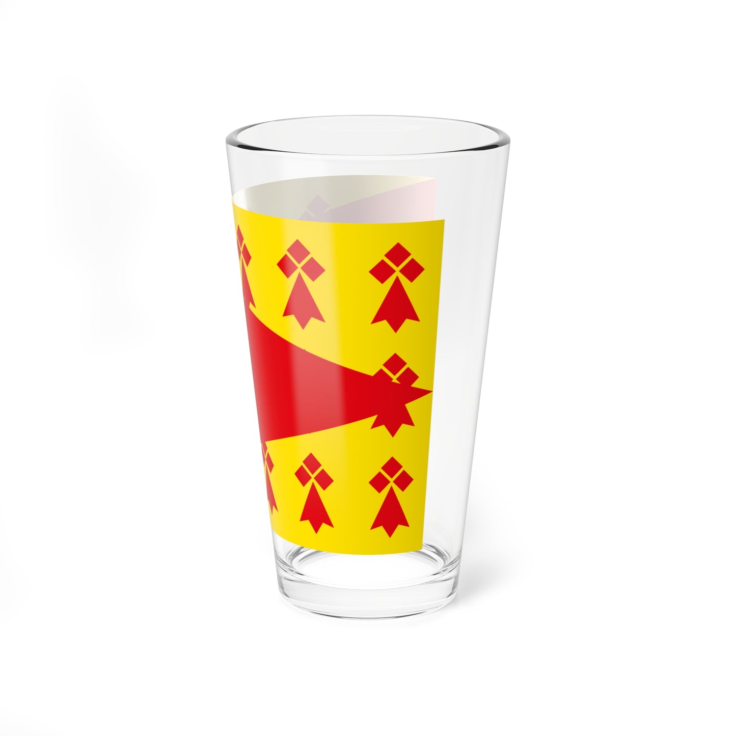 Poher traditional district flag (France) Pint Glass 16oz