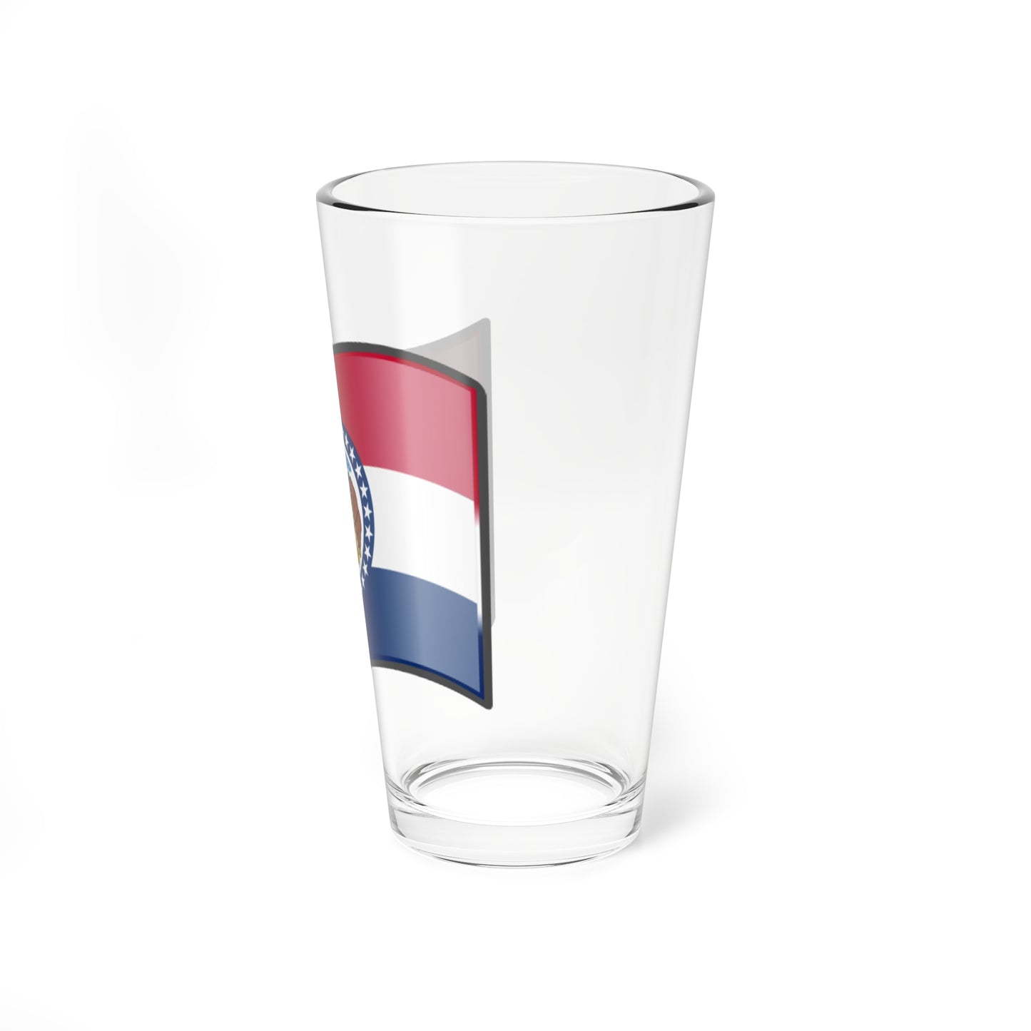 Nuvola Missouri flag (United States) Pint Glass 16oz
