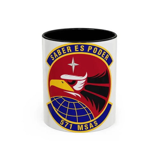 571st Mobility Support Advisory Squadron (U.S. Air Force) Accent Coffee Mug 11oz Black - Go Mug Yourself
