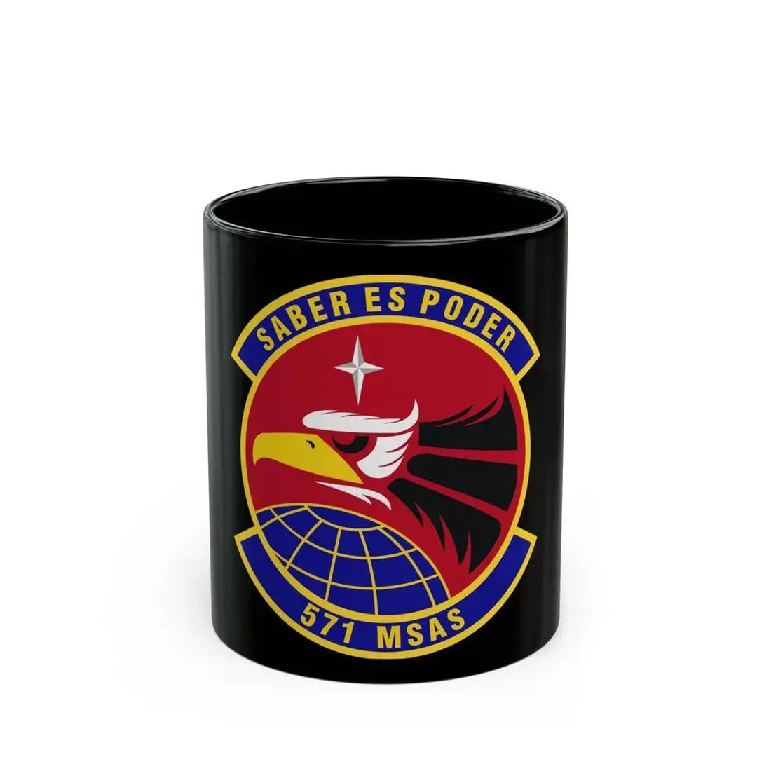 571st Mobility Support Advisory Squadron (U.S. Air Force) Black Coffee Mug 11oz - Go Mug Yourself